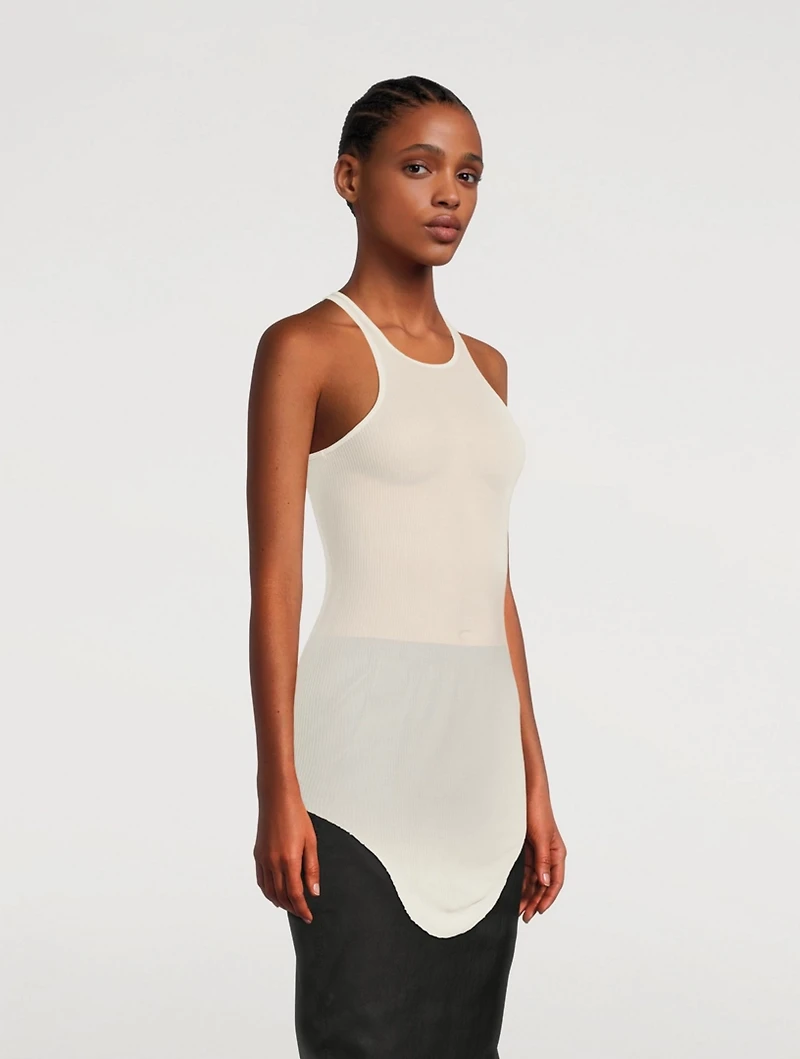 Gethsemane Viscose Silk Rib Jersey Tank Top