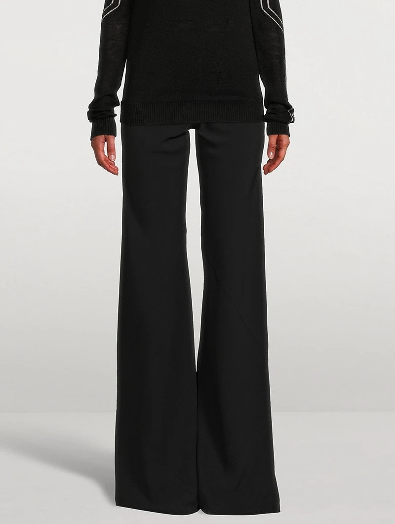 Bias Cady Flared Trousers