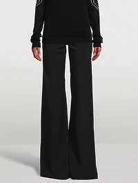 Bias Cady Flared Trousers