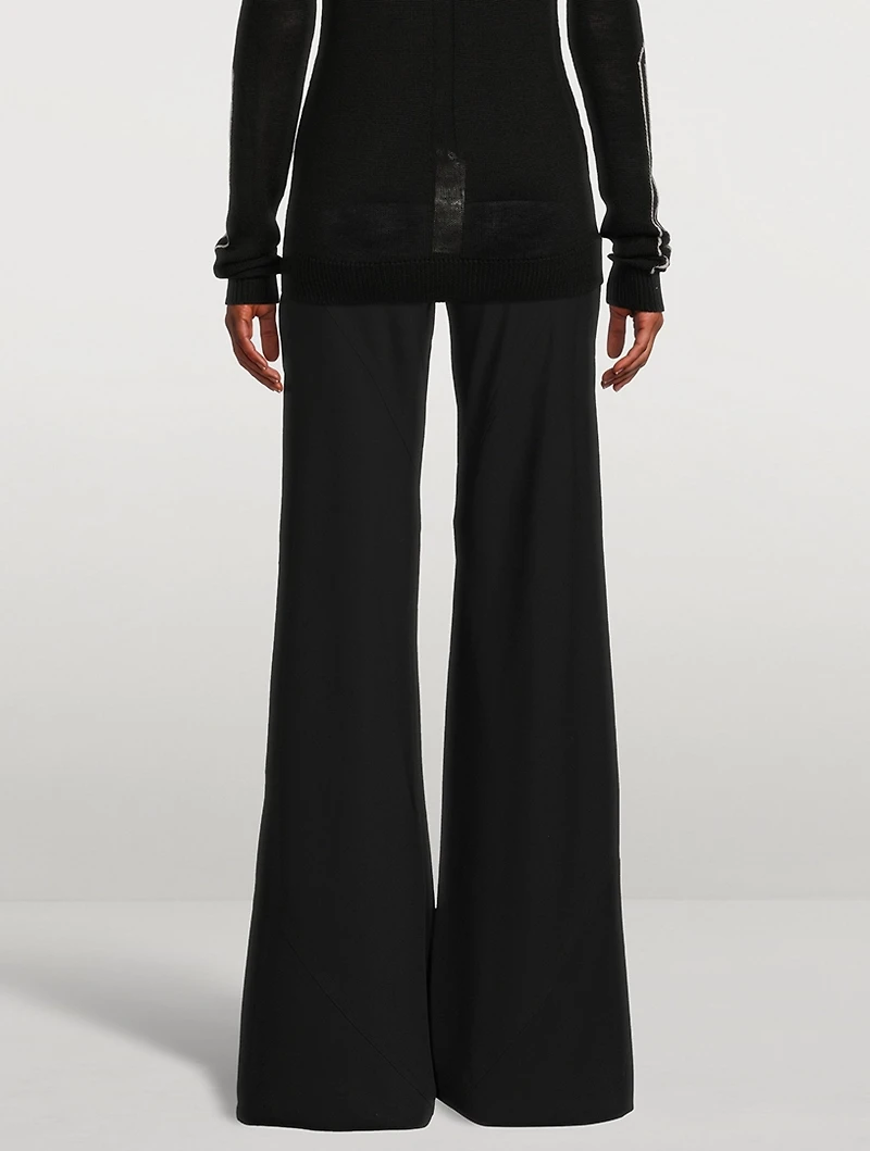 Bias Cady Flared Trousers