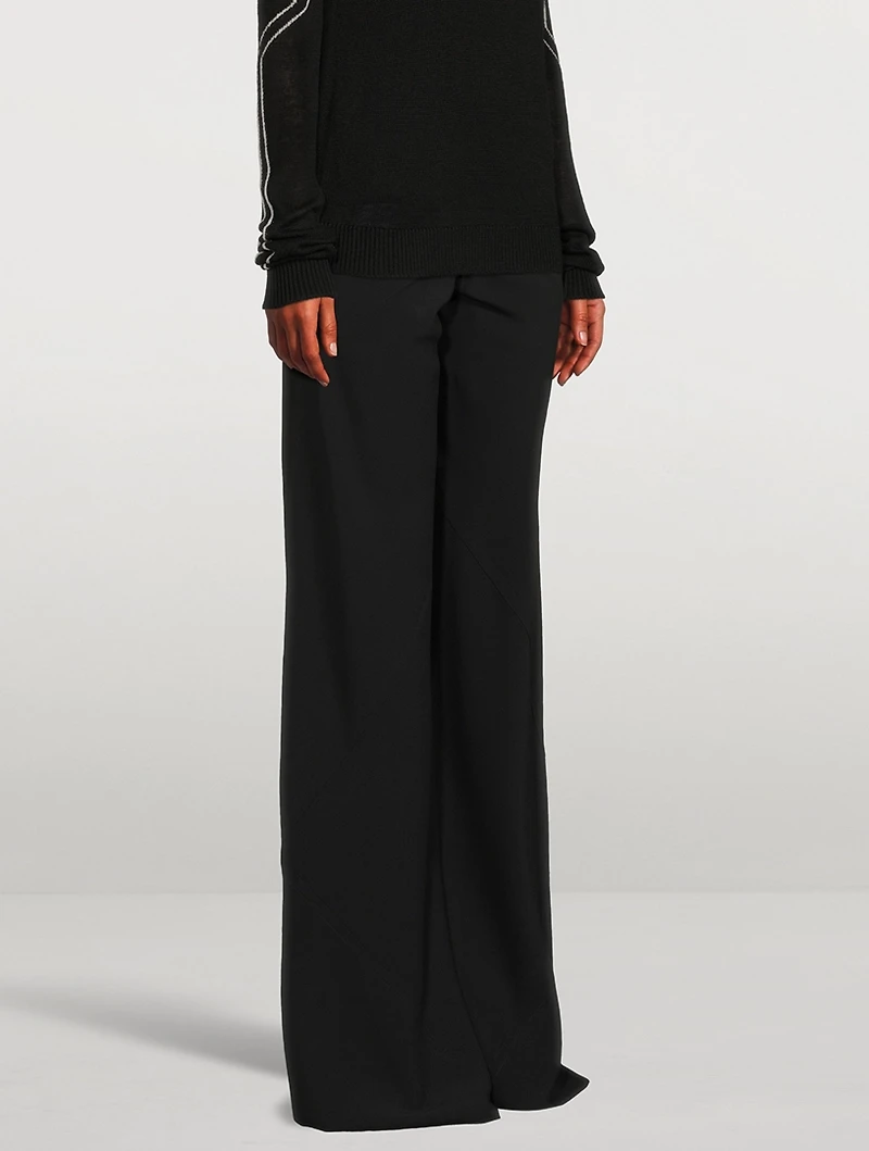 Bias Cady Flared Trousers