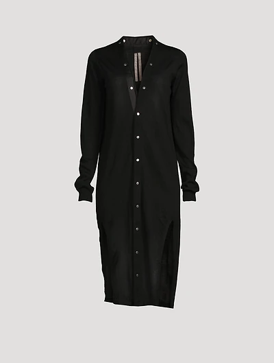 Sascha Snap-Front Wool Cardigan