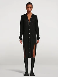 Sascha Snap-Front Wool Cardigan