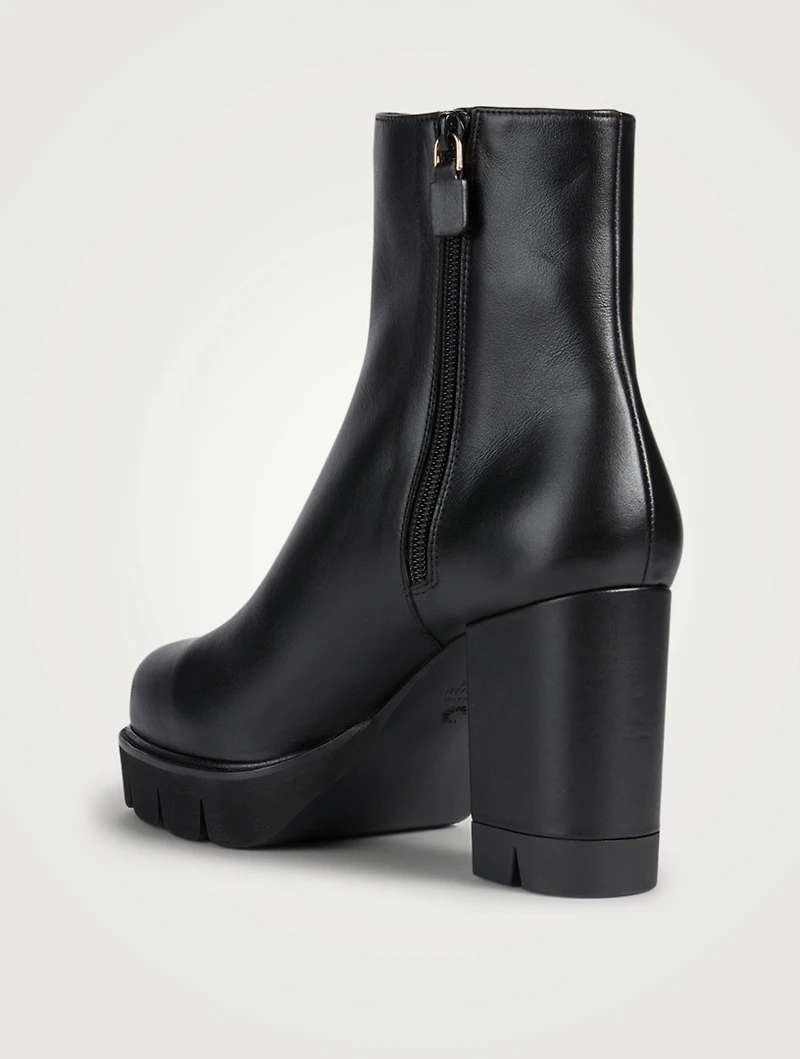 Ande Lug-Sole Leather Ankle Boots