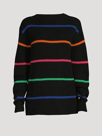 Mr Robin Cashmere Sweater Striped Print