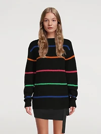 Mr Robin Cashmere Sweater Striped Print
