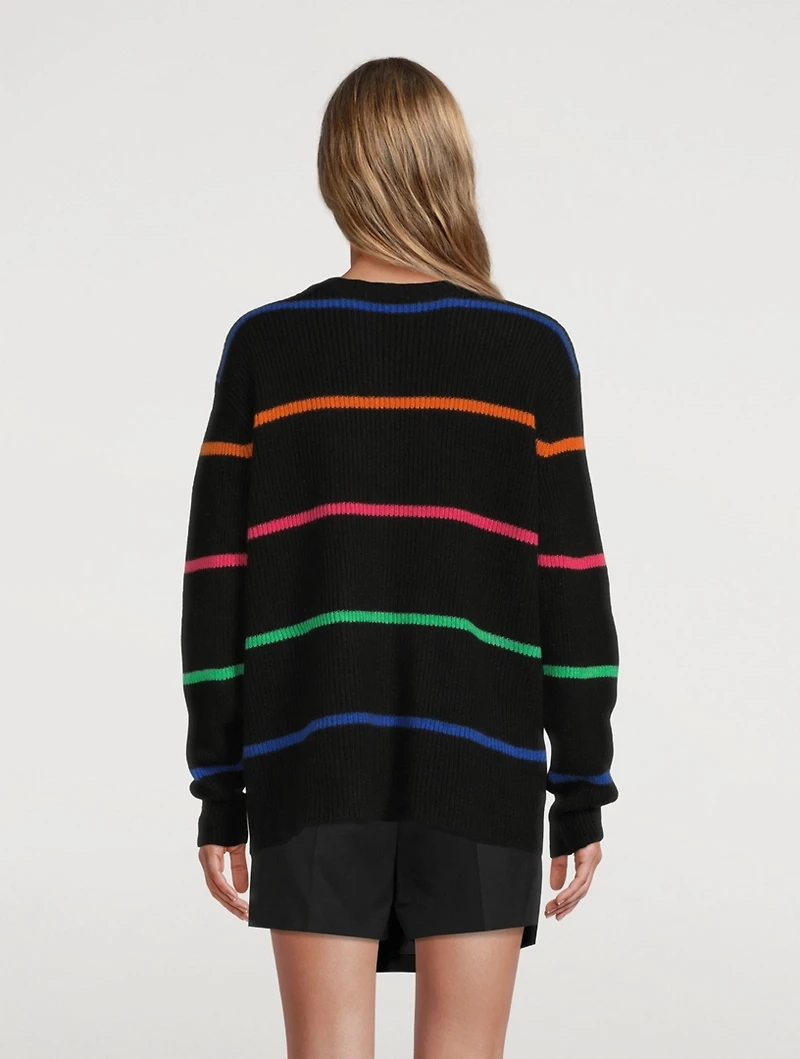 Mr Robin Cashmere Sweater Striped Print