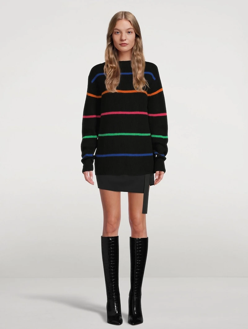 Mr Robin Cashmere Sweater Striped Print