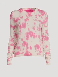 Tranquility Cashmere Sweater Tie-Dye Print