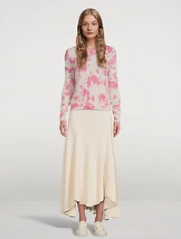 Tranquility Cashmere Sweater Tie-Dye Print