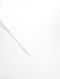 Bi-Layer Oxford Shirt With Integral Knit Shrug