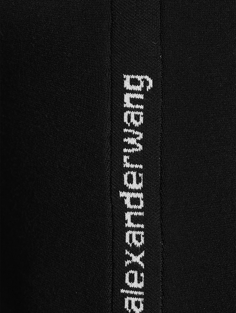 Bodycon Mini Dress With Logo Jacquard Trim