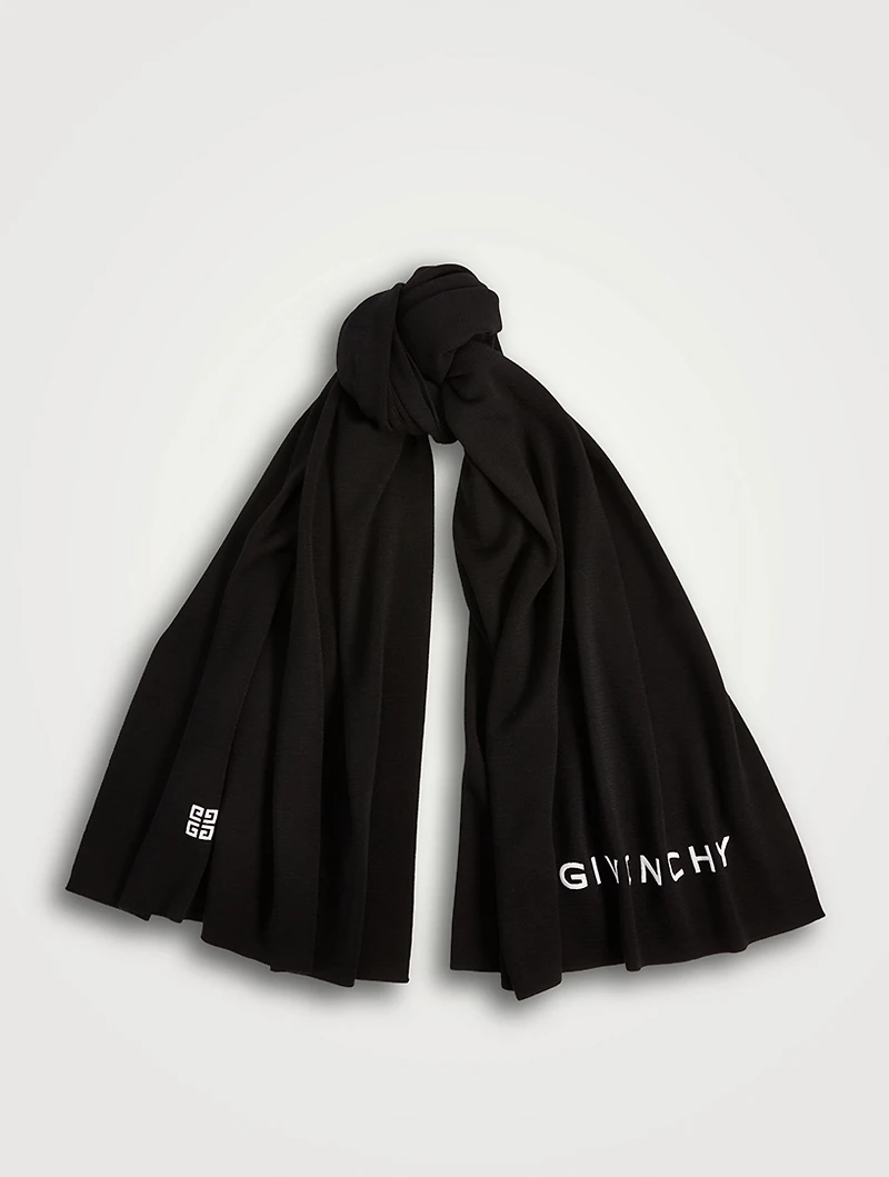 4G Wool Square Scarf