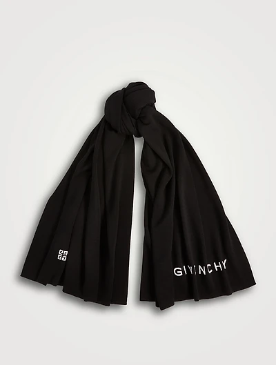 4G Wool Square Scarf