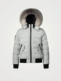 Scotchtown Down Quilted Bomber Jacket With Fur Hood