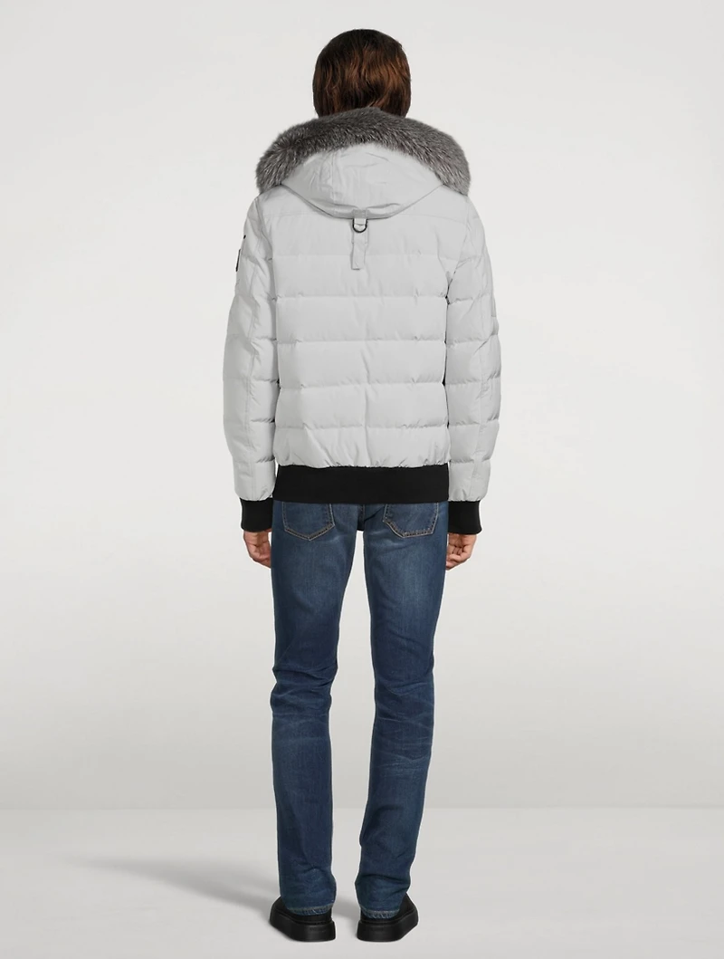 Scotchtown Down Quilted Bomber Jacket With Fur Hood