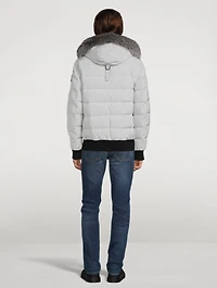 Scotchtown Down Quilted Bomber Jacket With Fur Hood