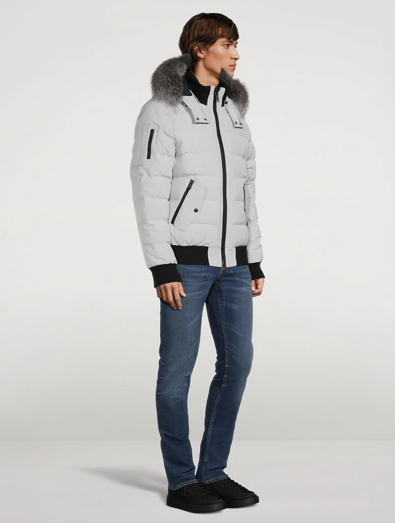 Scotchtown Down Quilted Bomber Jacket With Fur Hood