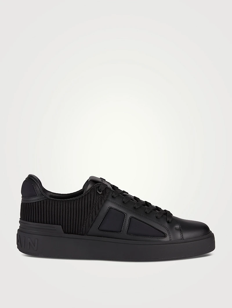 B-Court Leather And Neoprene Sneakers
