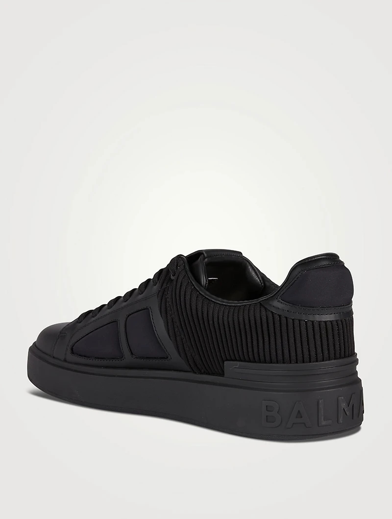B-Court Leather And Neoprene Sneakers