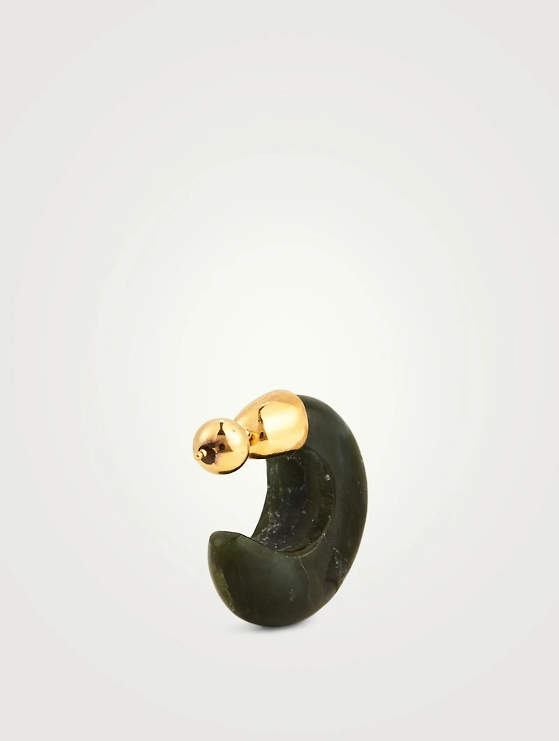 Jade 18K Gold Vermeil Donut Hoop Earrings