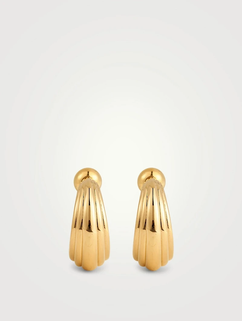 Large Blondeau 18K Gold Vermeil Hoop Earrings