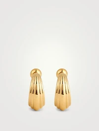 Large Blondeau 18K Gold Vermeil Hoop Earrings