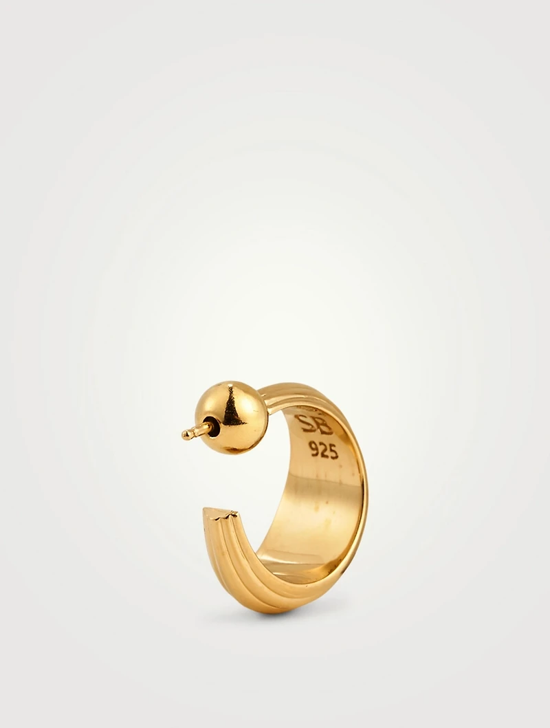 Large Blondeau 18K Gold Vermeil Hoop Earrings