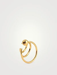 Small 18K Gold Vermeil Triple Hoop Earrings