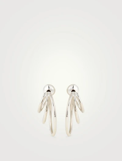 Small Sterling Silver Triple Hoop Earrings