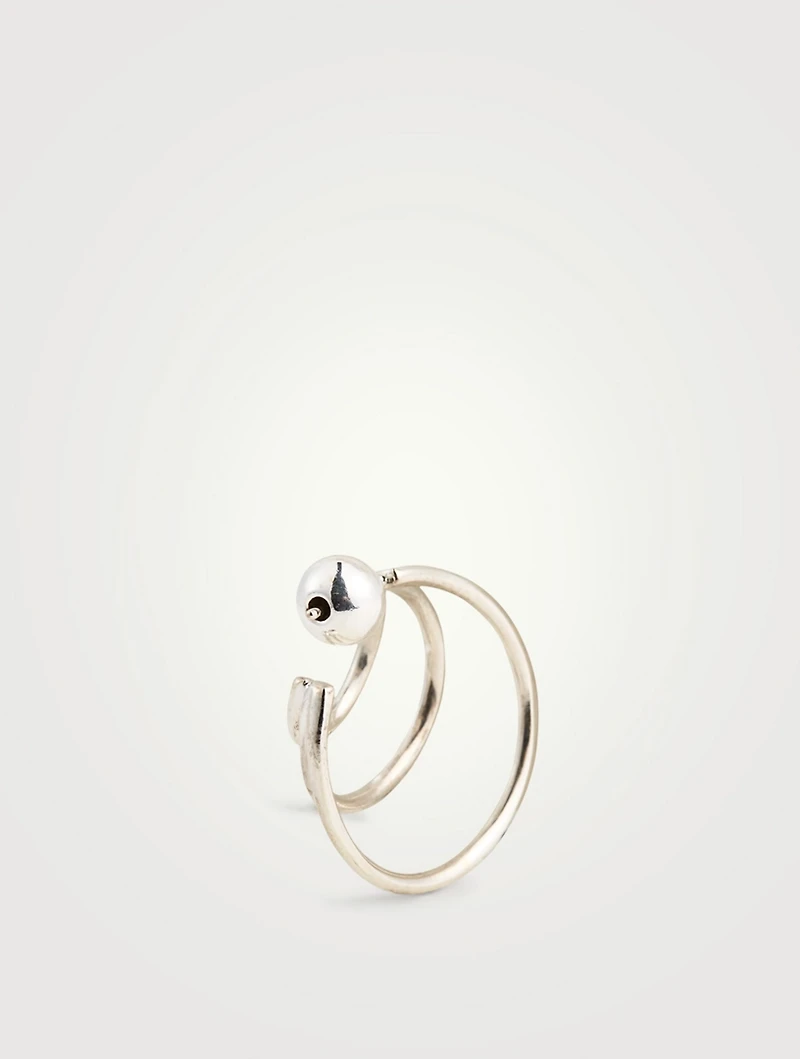 Small Sterling Silver Triple Hoop Earrings