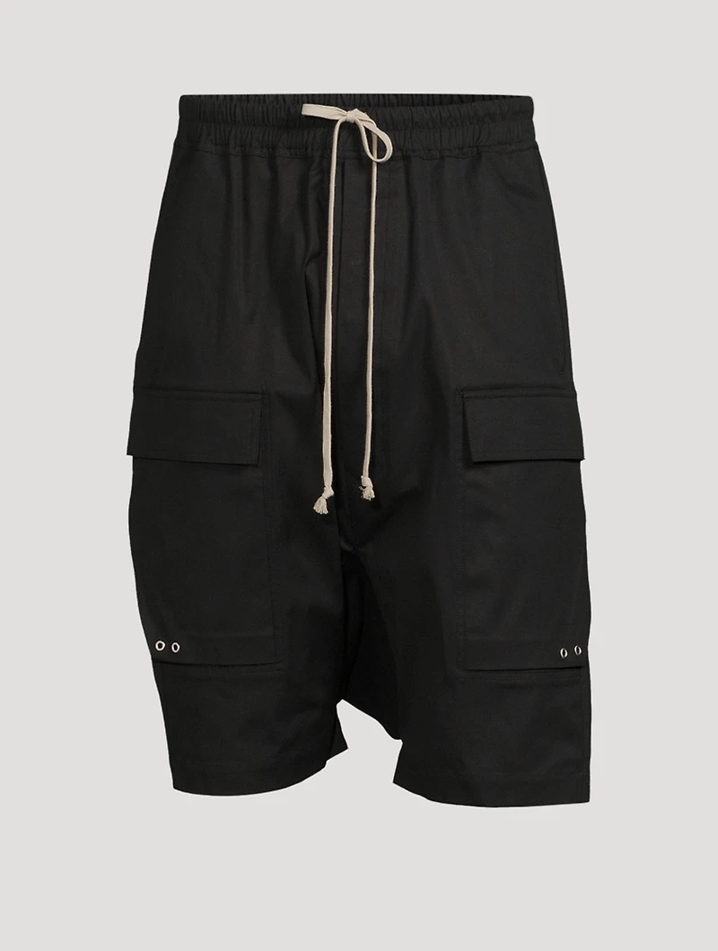 Cotton Stretch Cargo Shorts