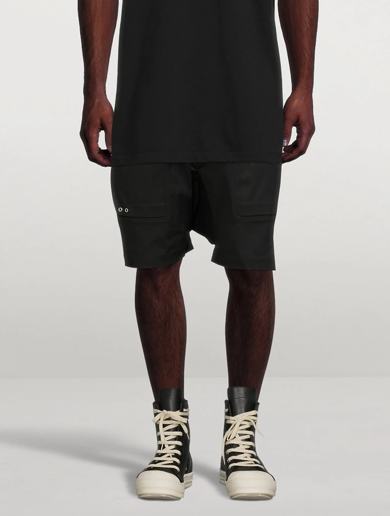 Cotton Stretch Cargo Shorts