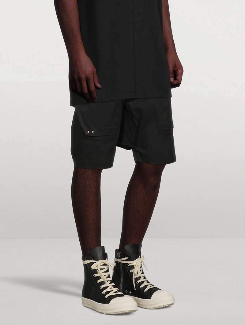 Cotton Stretch Cargo Shorts