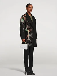 Roche Sequin-Embellished Coat