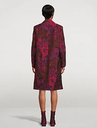 Roltane Rose Jacquard Coat