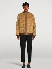 Varlo Faux Fur Bomber Jacket