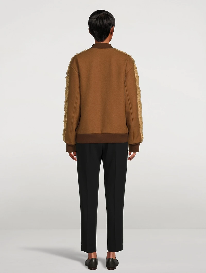 Varlo Faux Fur Bomber Jacket