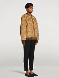 Varlo Faux Fur Bomber Jacket