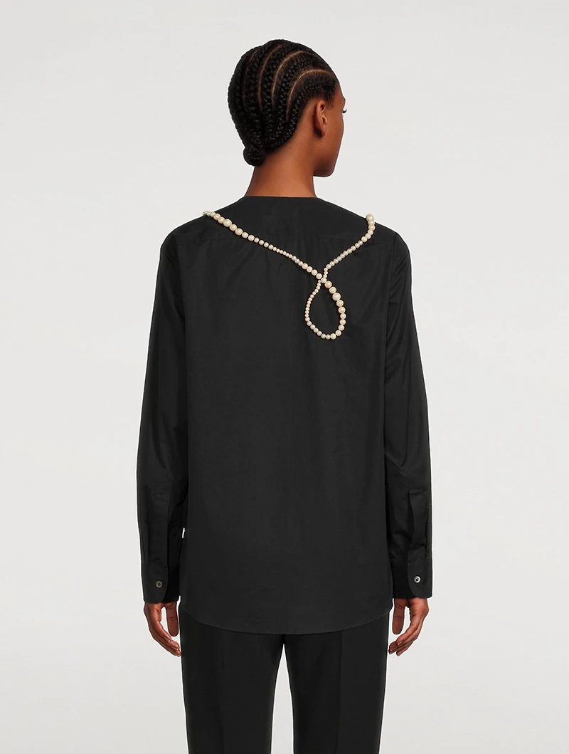 Campo Cotton Shirt With Pearls