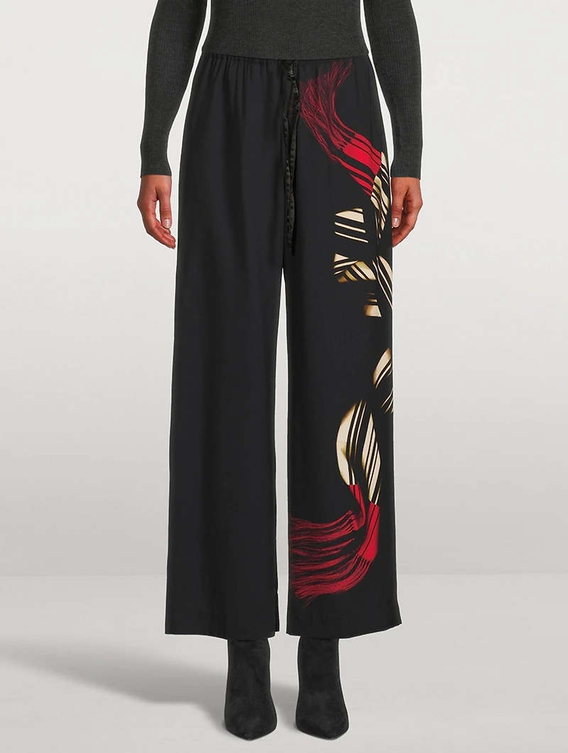 Puvis Printed Wide-Leg Pants