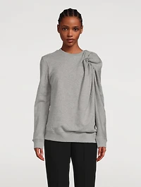 Hassle Draped Shoulder Sweatshirt