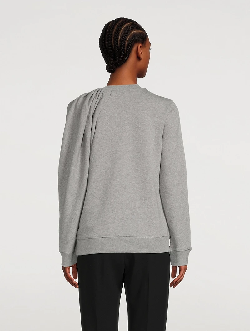 Hassle Draped Shoulder Sweatshirt