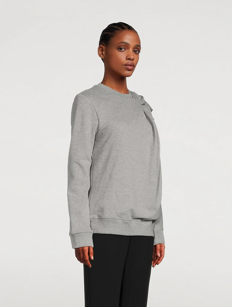 Hassle Draped Shoulder Sweatshirt