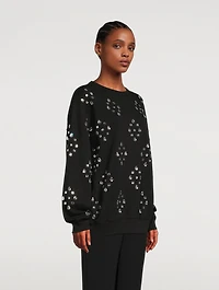 Haxti Sweatshirt With Swarovski Crystals