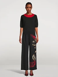 Tamsen Embellished Wool Sweater