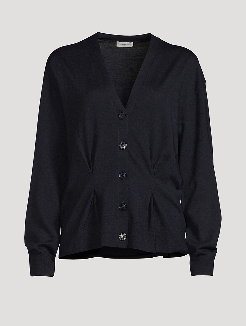 Tarah Pintuck Wool Cardigan