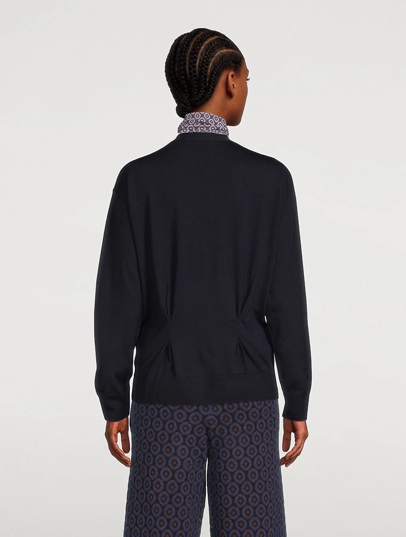 Tarah Pintuck Wool Cardigan