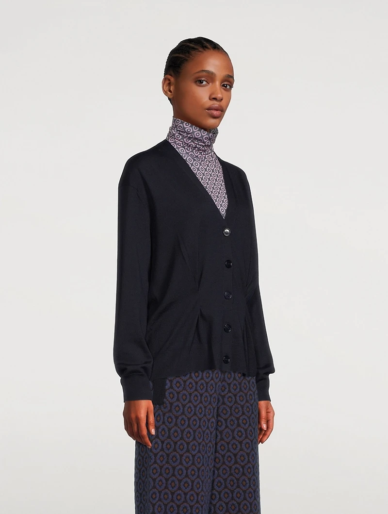Tarah Pintuck Wool Cardigan