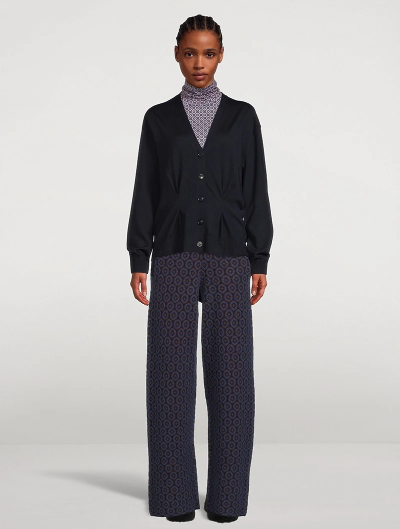 Tarah Pintuck Wool Cardigan